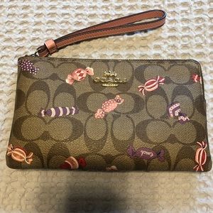Coach candies wristlet